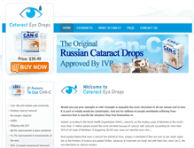 Tablet Screenshot of cataracteyedrop.com